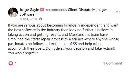 Client Dispute Manager Software Review by Jorge Gayle