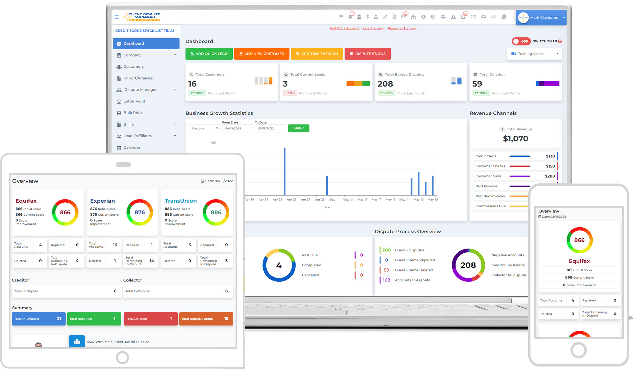 Credit Repair Software Client Dispute Manager Software   CDM 2.0 