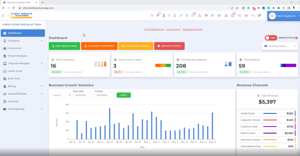 client dispute manager credit repair software