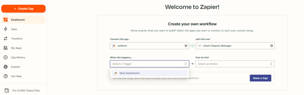 Credit Repair Software Automation Form Integration