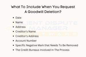 Goodwill Deletion Letter: Remove Late Payments Easily