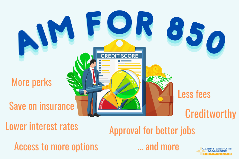 how to get a credit score of 850