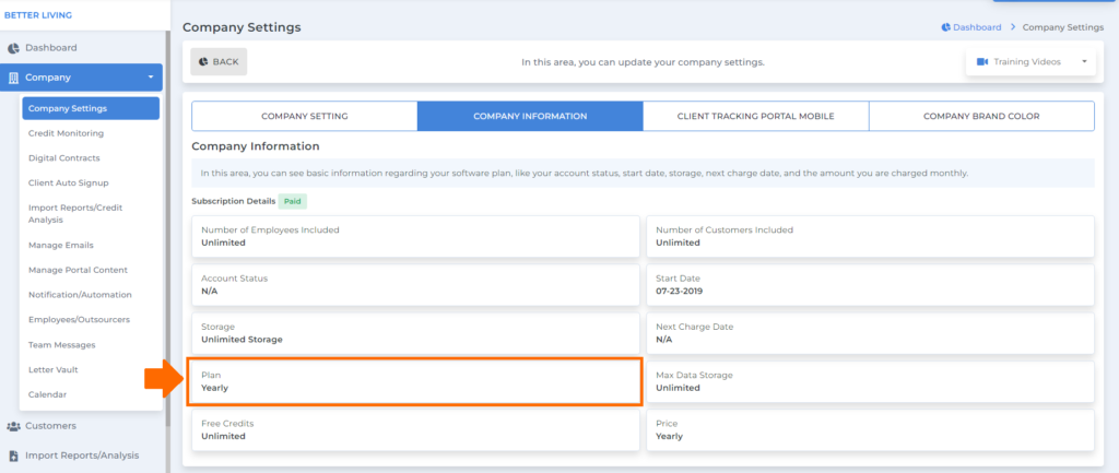 current plans for managing your company information