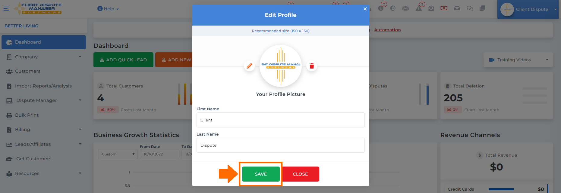 Credit Dispute Manager Software Personalize User Profile Credit dispute manager software personalize user profile