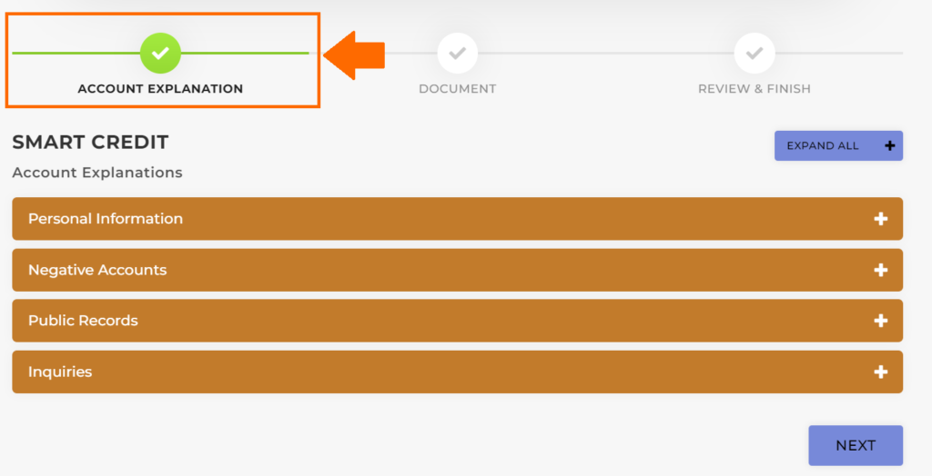 account explanation on smart interviewer feature