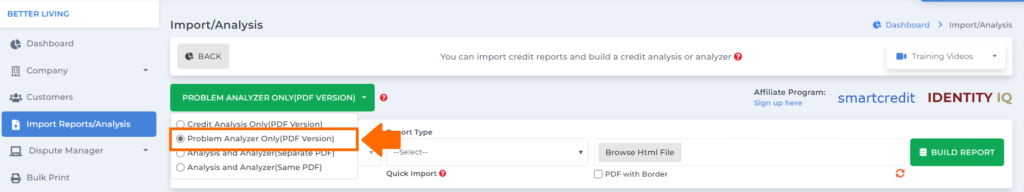 client dispute manager trial for credit analyzer