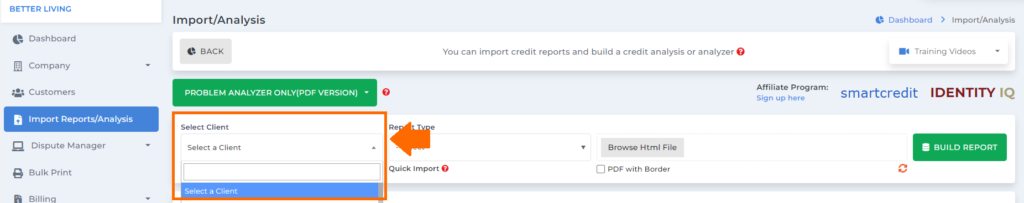 credit repair software credit analyzer feature