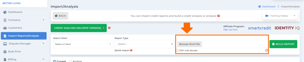 client dispute manager software credit analysis