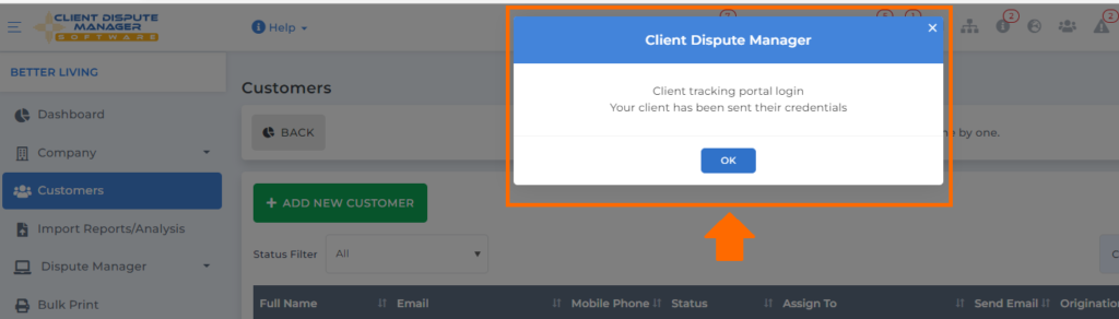 client dispute manager software