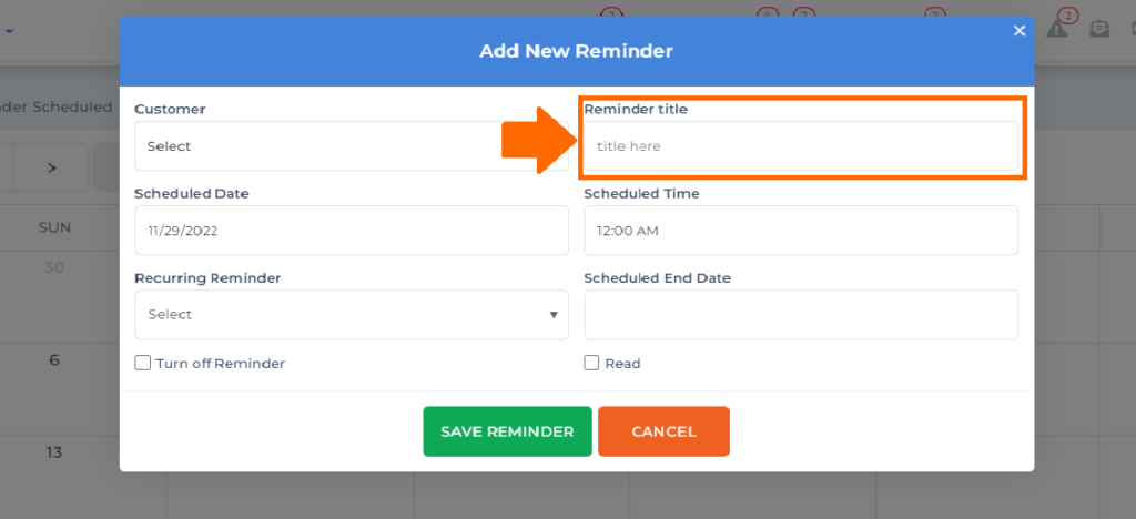 title reminder on client dispute manager software for business