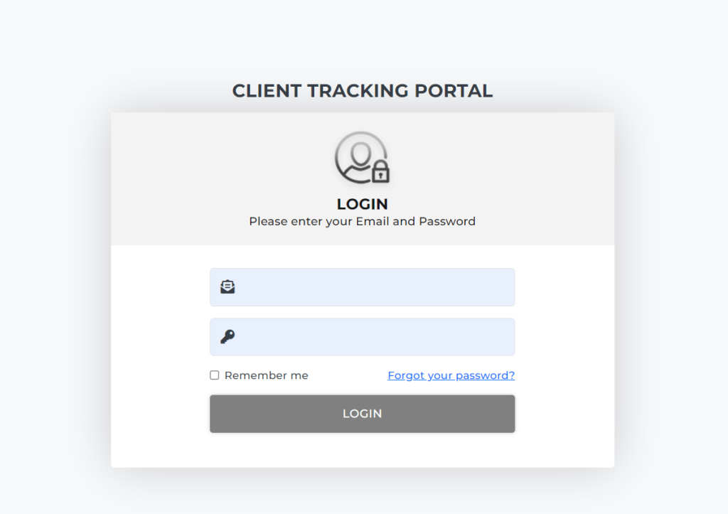 client tracking portal login on client dispute manager software