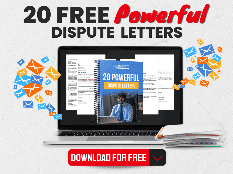 20 free credit repair dispute letters guide with downloadable dispute letter templates for credit bureaus and creditors