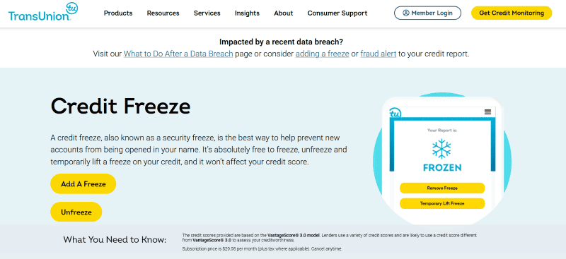 Credit Freeze TransUnion: Steps to Protect Your TransUnion Report