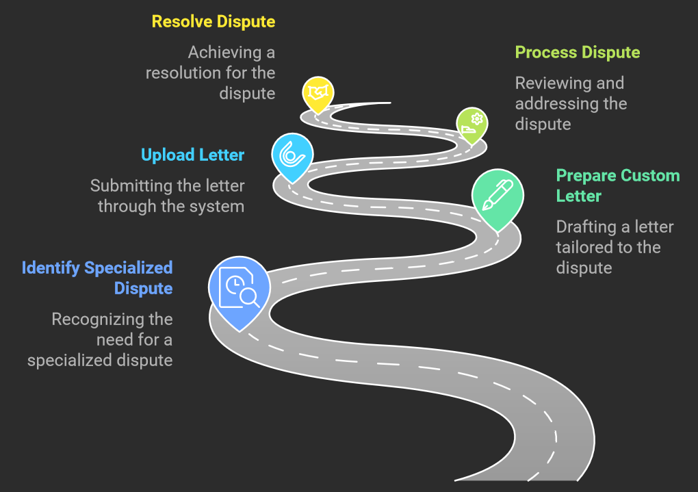 Customizable Manual Letter Uploads for Specialized Disputes