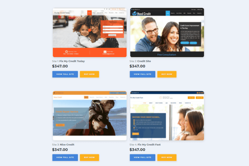 Working with Professional Credit Repair Website Templates