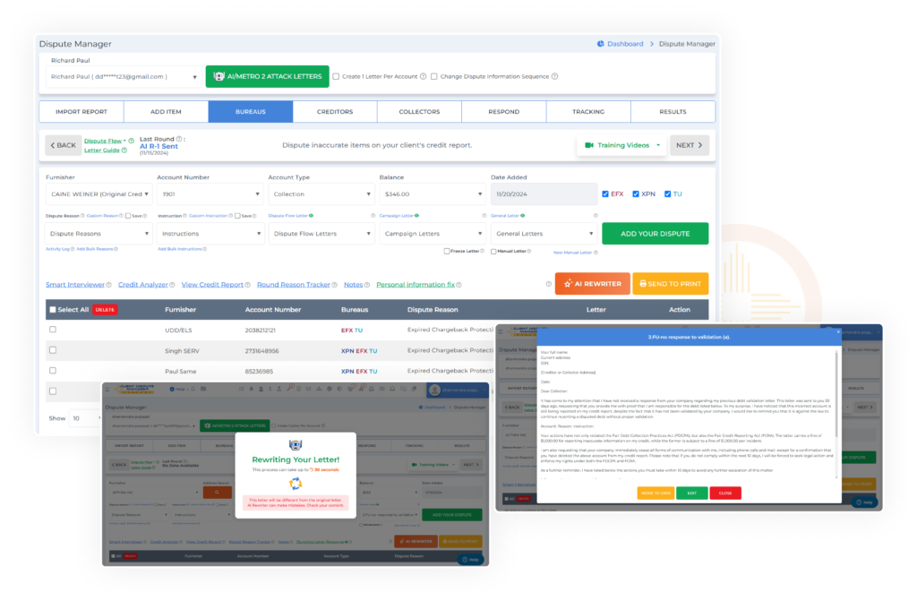 AI Rewriter for credit dispute letters, enhancing credit repair strategies by rewriting templates to dispute credit reports and improve credit scores.