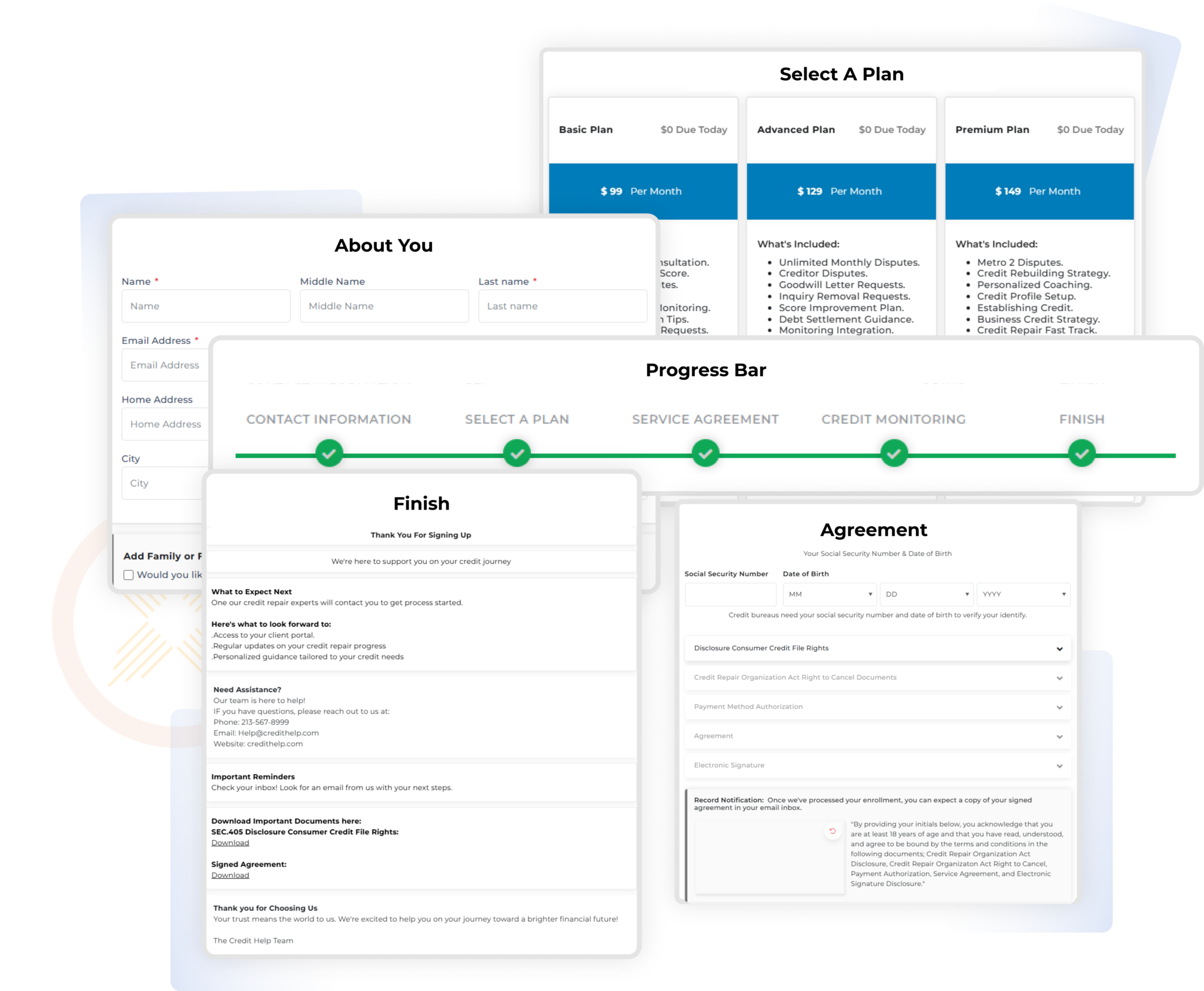 Client Dispute Manager Automate Credit Repair Signup Workflow