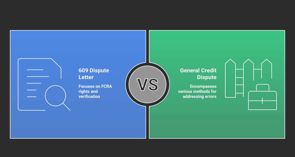 What Is the Difference Between a 609 Dispute Letter and Other Credit Disputes