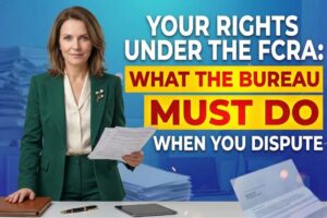 Your Rights Under the FCRA What the Credit Bureaus Must Do When You Dispute
