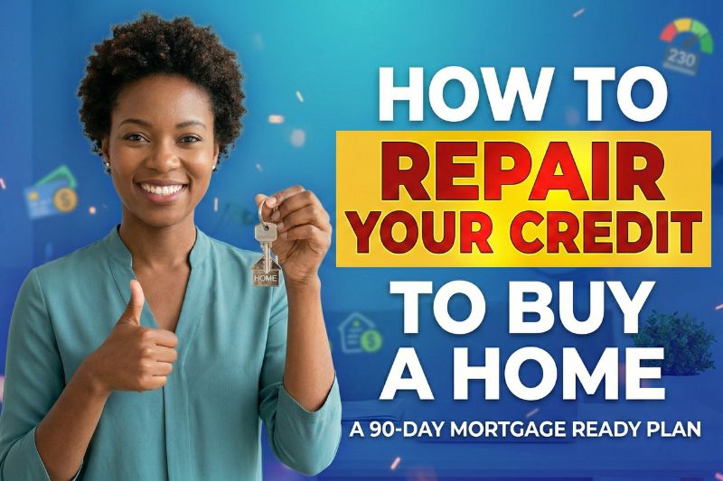 How to Repair Your Credit to Buy a Home A 90-Day Mortgage Ready Plan