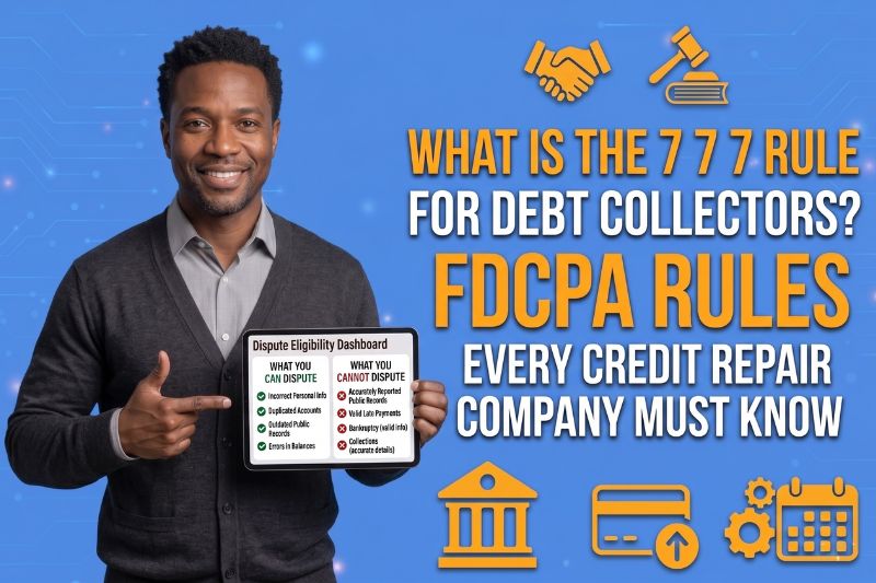 7 7 7 rule for debt collectors explained with FDCPA rules for credit repair companies, including Fair Debt Collection Practices Act limits, CFPB Regulation F, and debt validation request rights