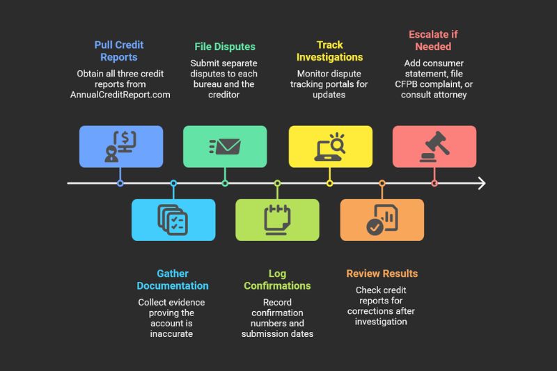 Steps to Remove Inaccurate Accounts From My Credit History