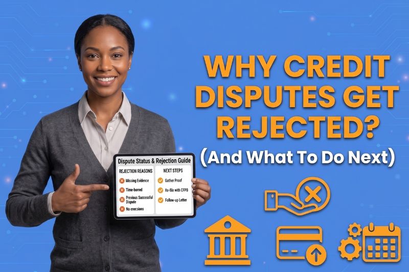 Explanation of credit dispute denial reasons showing why credit disputes get rejected and what causes credit bureau rejection