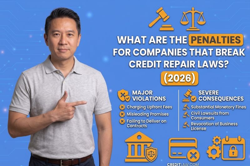 Penalties for breaking credit repair laws including CROA penalties, FTC enforcement credit repair actions, TSR violation penalties, and consequences for credit repair law violations such as fines, lawsuits, and license revocation