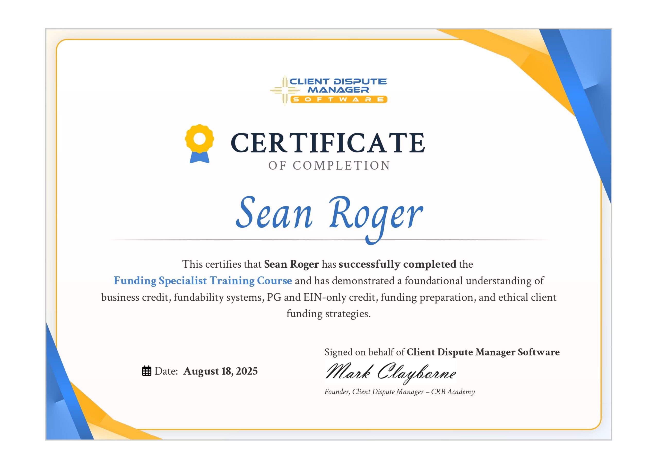 Credit Repair Specialist