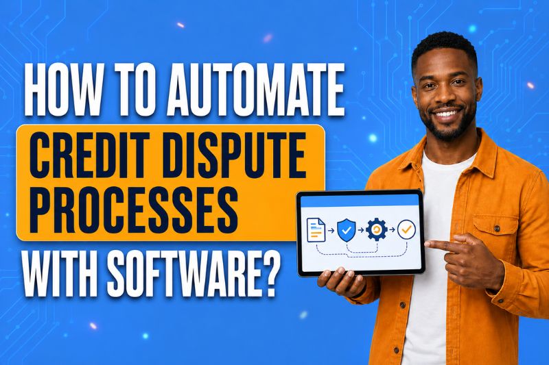 How to automate credit dispute processes with credit repair software using digital workflow tools for documents, review, tracking, and task management.